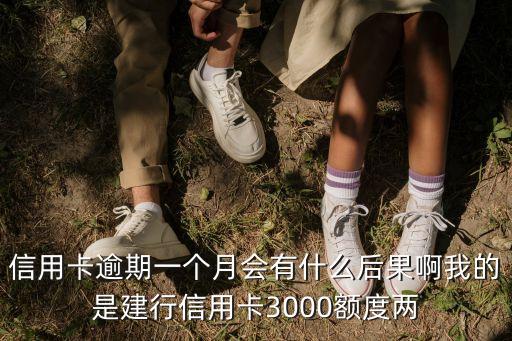 信用卡逾期一個(gè)月會(huì)有什么后果啊我的是建行信用卡3000額度兩