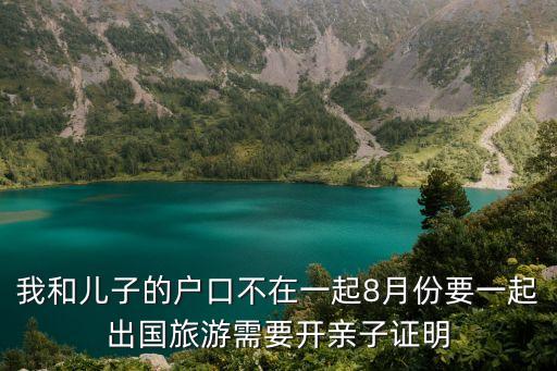 我和兒子的戶口不在一起8月份要一起出國旅游需要開親子證明