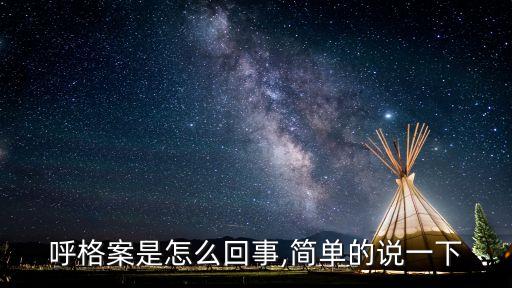呼格案是怎么回事,簡單的說一下