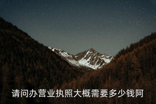 辦營(yíng)業(yè)執(zhí)照要錢(qián)嗎，請(qǐng)問(wèn)辦營(yíng)業(yè)執(zhí)照大概需要多少錢(qián)阿